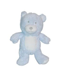 Kidgets Blue Teddy Bear Baby Lovey Plush Stuffed Toy 9"